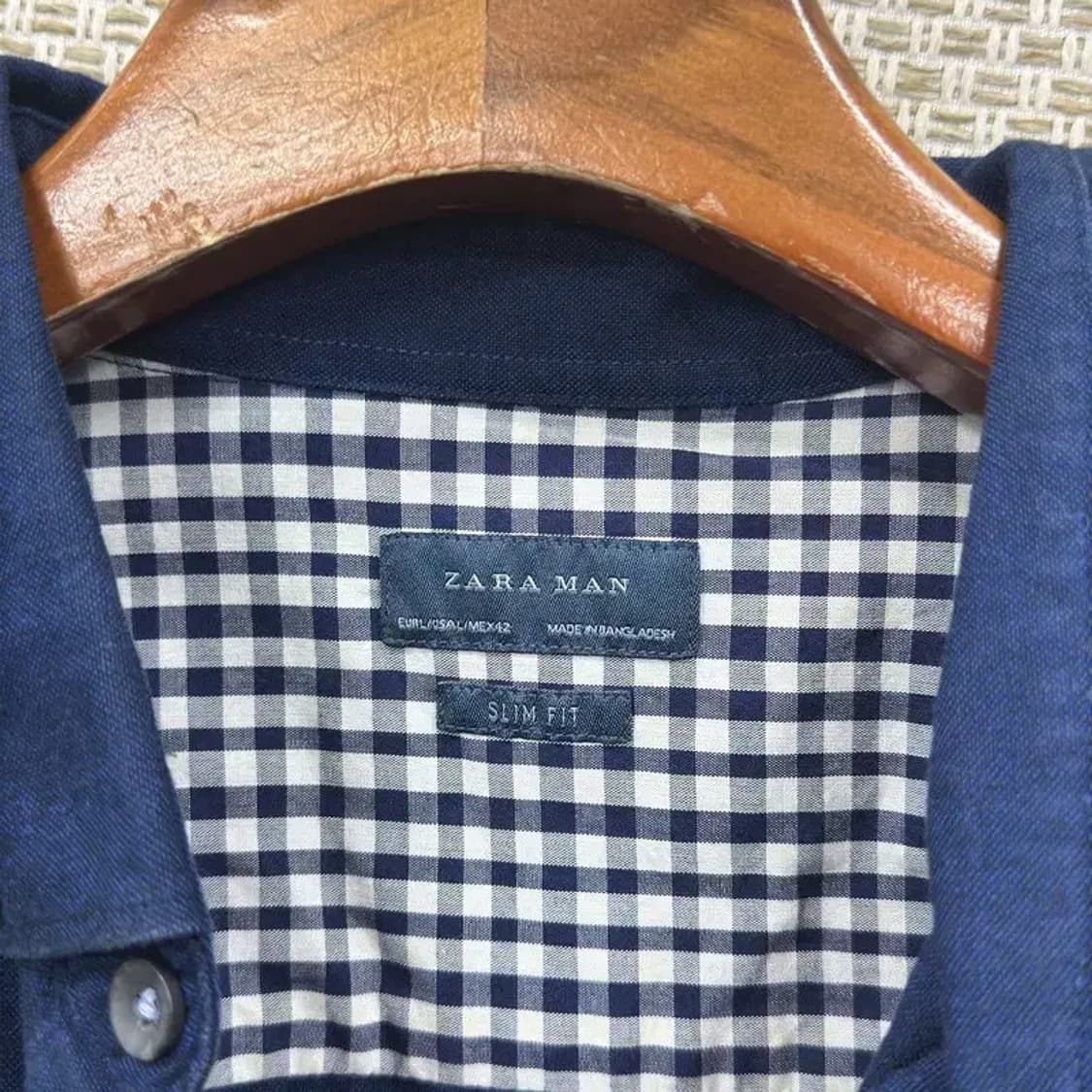 자라 ZARA 슬림핏 캐주얼 셔츠 100 D09194 상품이미지3