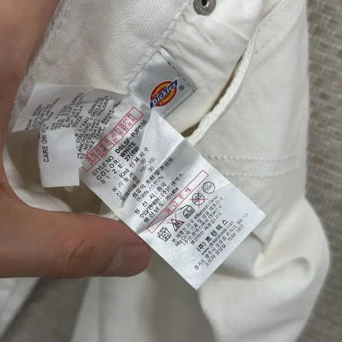 디키즈 캐주얼 스판 스키니진 코튼팬츠 면바지 27인치 D09365 상품이미지5