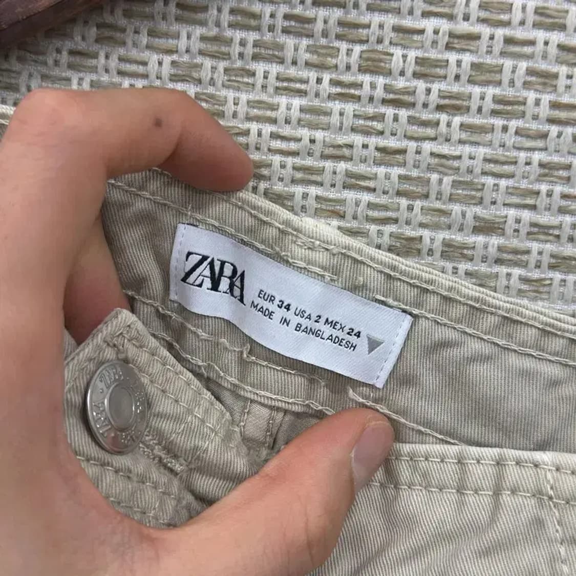 자라 ZARA 스트릿 카고팬츠 면바지 24인치 D09411 상품이미지3