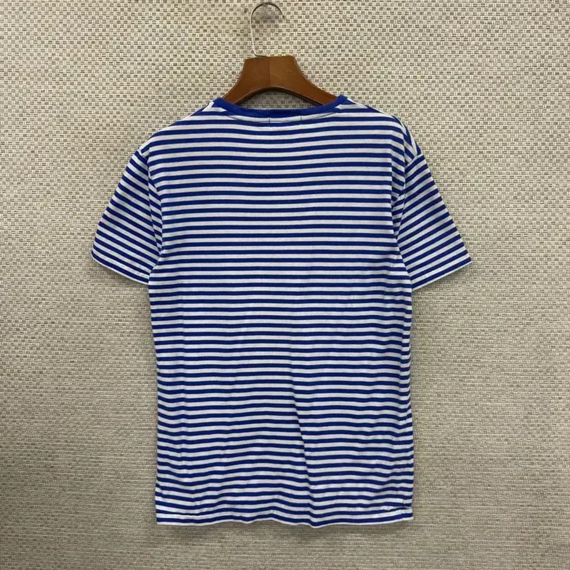 폴로 랄프로렌 자수로고 커스텀슬림핏 스트라이프 반팔티 90 D09462 상품이미지2