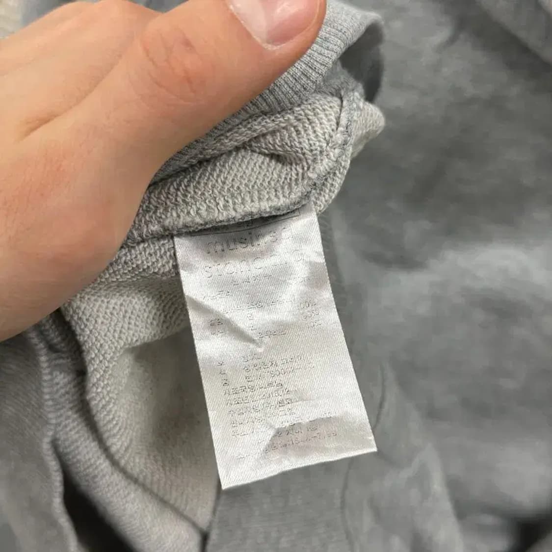 무신사스탠다드 그레이 무지 후드티 105 D09723 상품이미지4