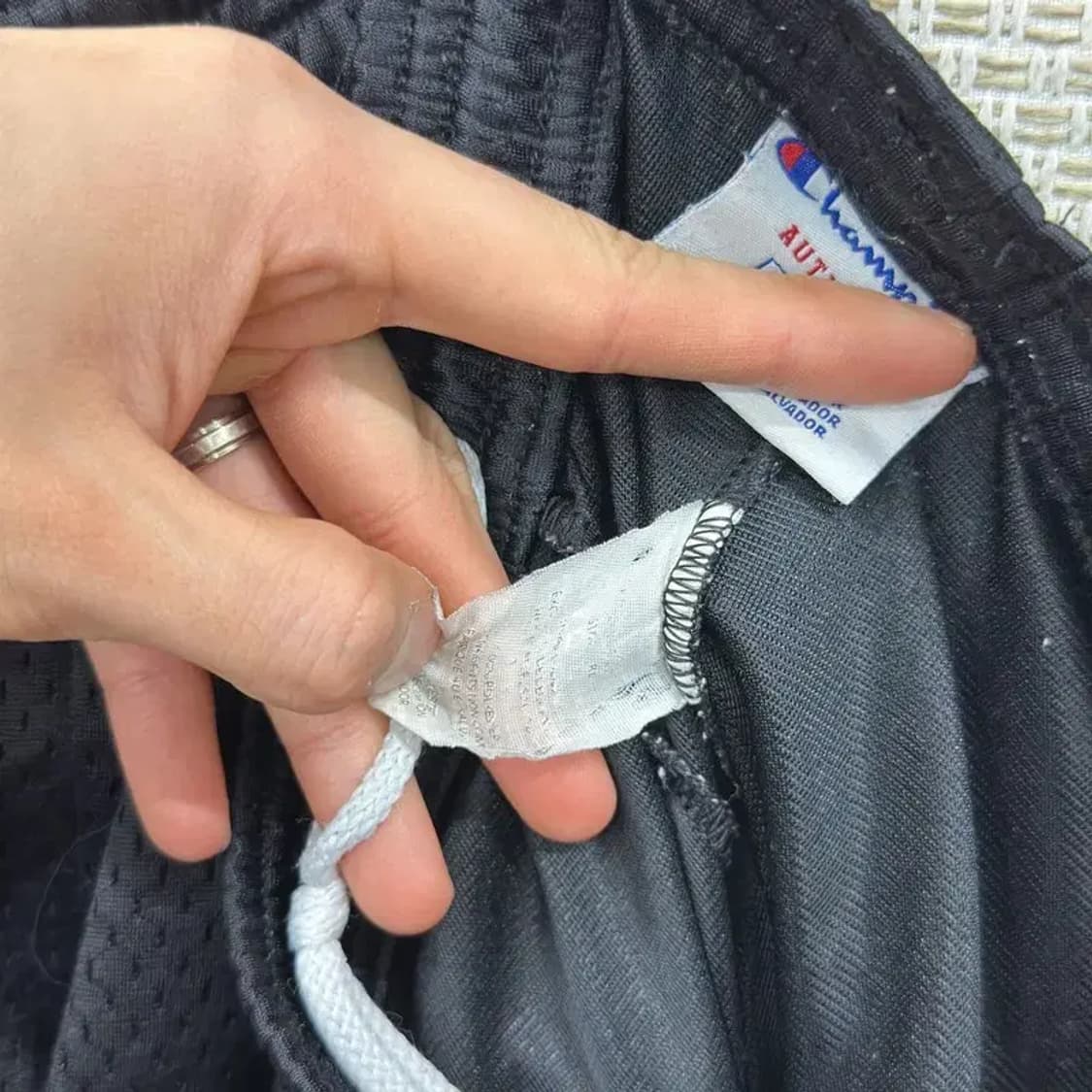 챔피온 운동 기능성 블랙 반바지 72 D09736 상품이미지4