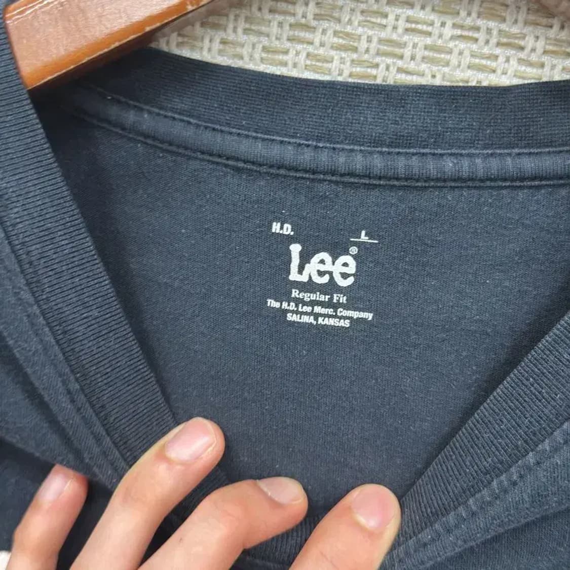 리 LEE 빅로고 프린팅 반팔티 100 D09785 상품이미지3