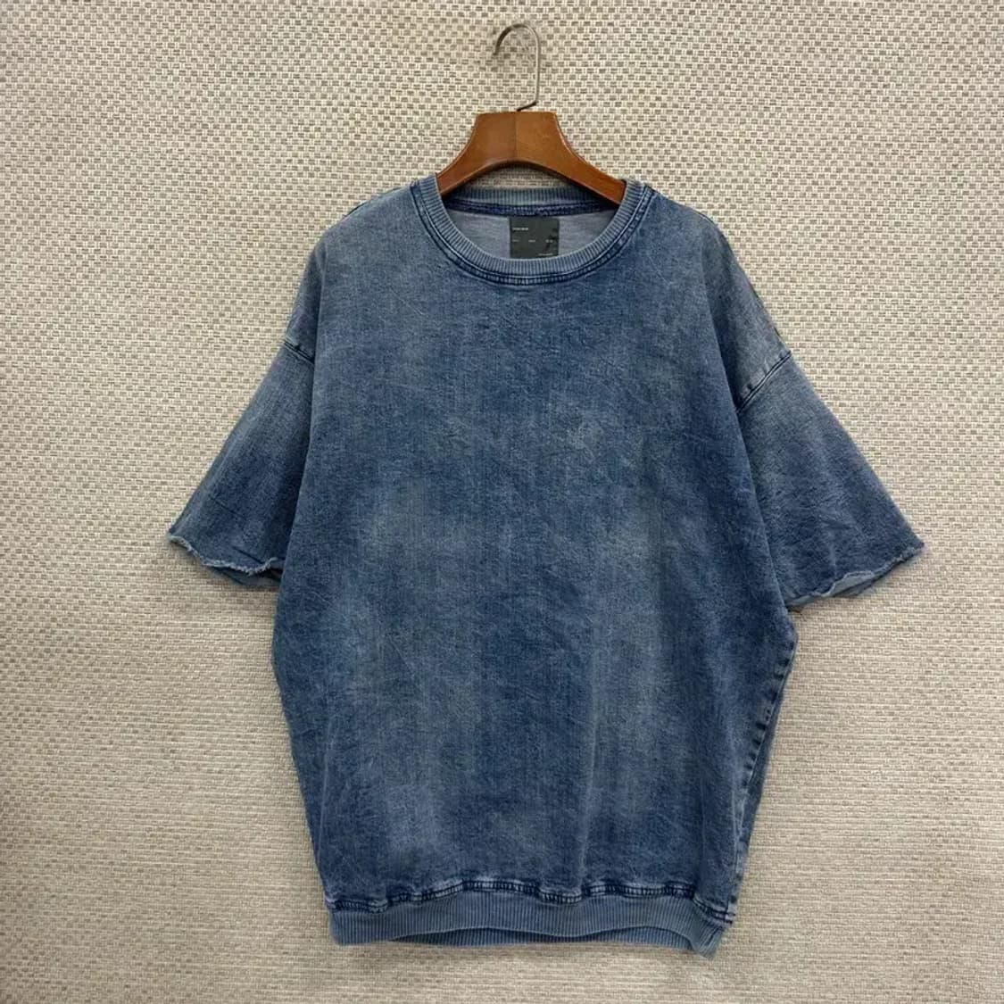 자라 ZARA 데님 반팔 맨투맨 105 D09789 상품이미지1