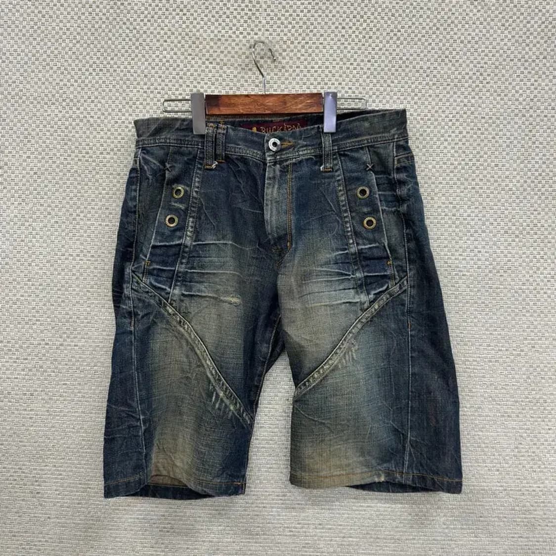 버커루 빈티지 올드스쿨 데님팬츠 반바지 32인치 D09813 상품이미지1