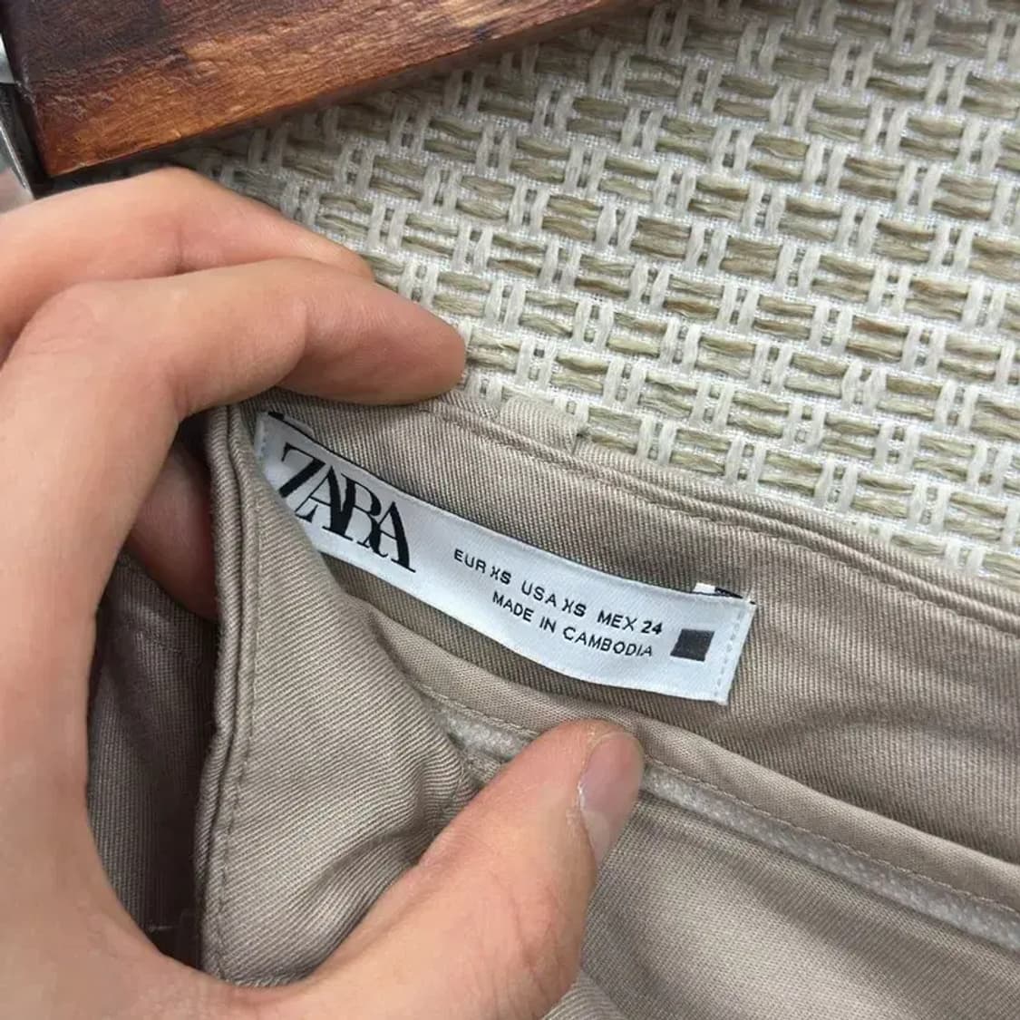 자라 ZARA 와이드팬츠 카고바지 27인치 D09896 상품이미지3