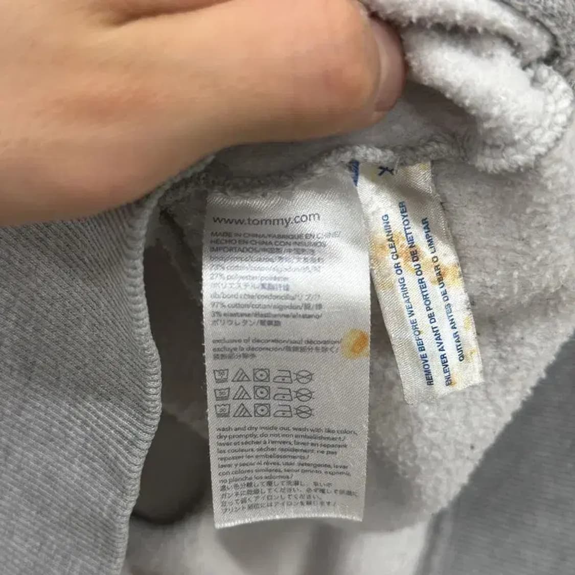 타미힐피거 그레이 빅로고 캐주얼 맨투맨 95 D09888 상품이미지4