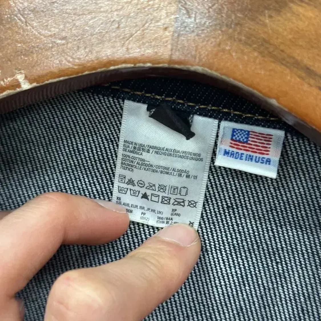 빈티지 USA 투포켓 트러커 데님 청자켓 85 D09971 상품이미지4