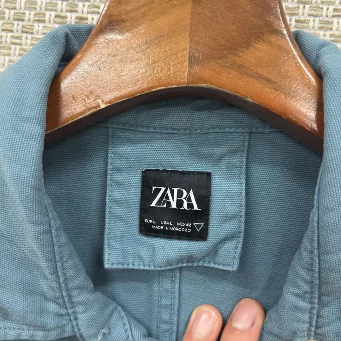 자라 ZARA 투포켓 캐주얼 셔츠 자켓 100 D10027 상품이미지3