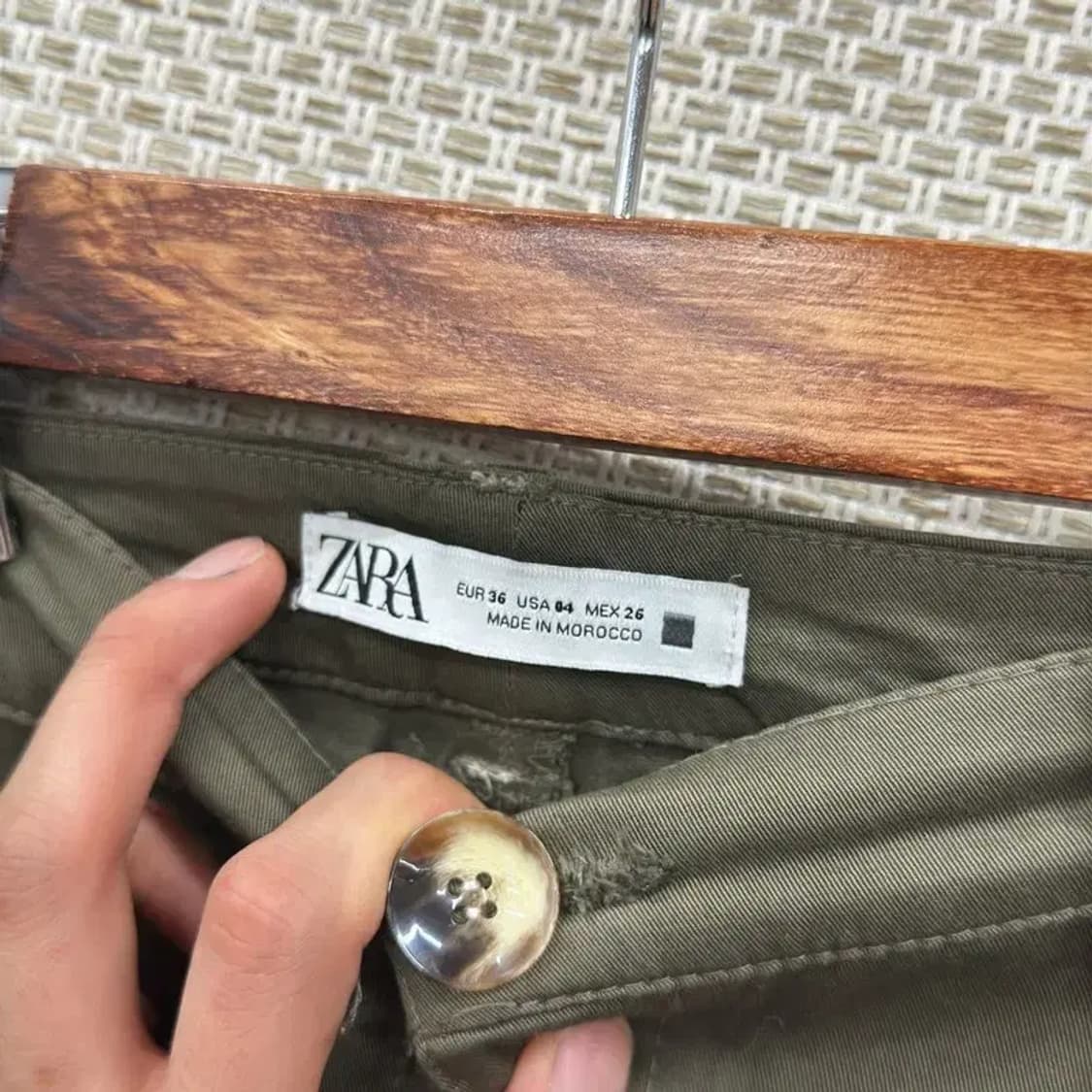 자라 ZARA 캐주얼 코튼팬츠 면바지 26인치 D10060 상품이미지3