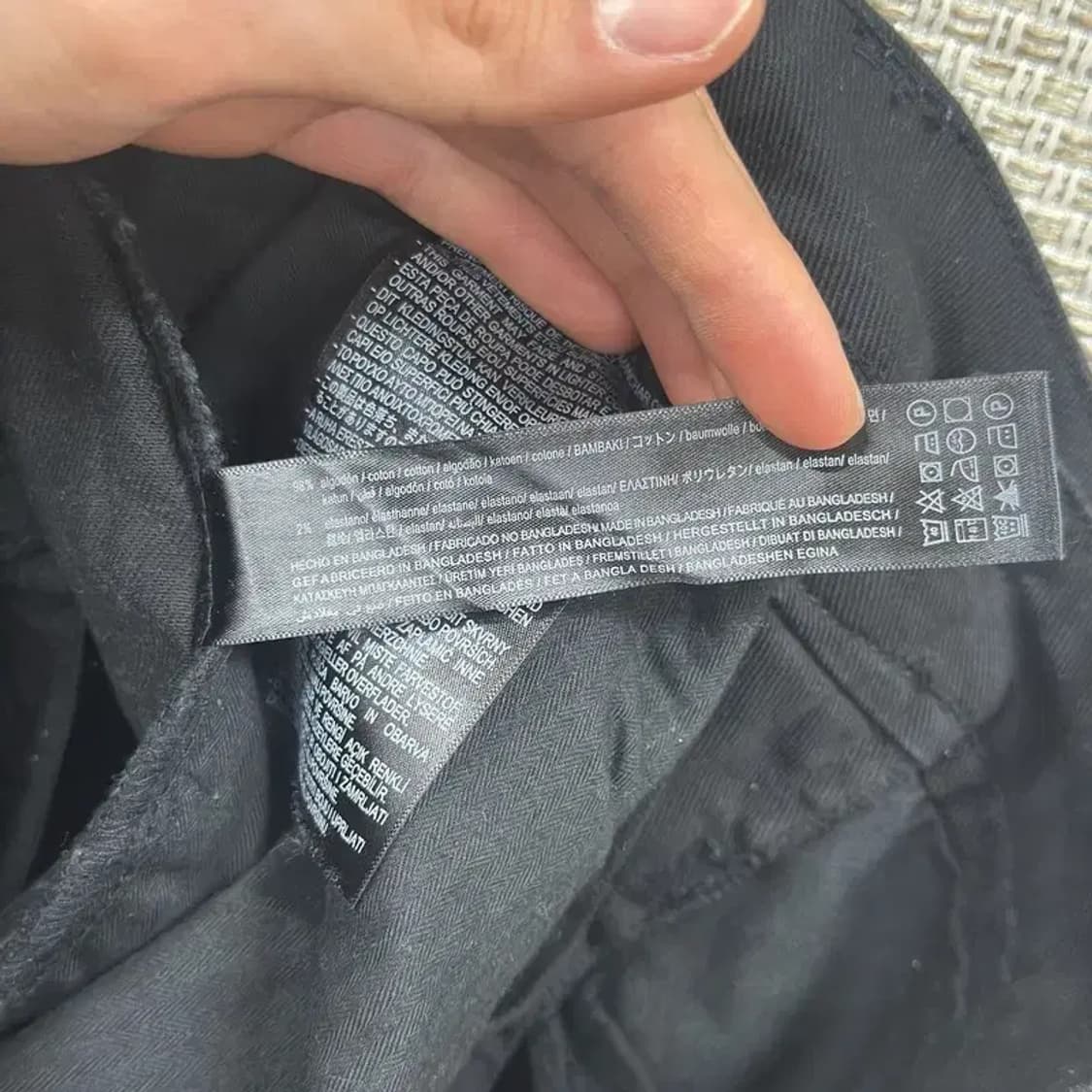 자라 ZARA 캐주얼 블랙진 흑청바지 32인치 D10136 상품이미지4