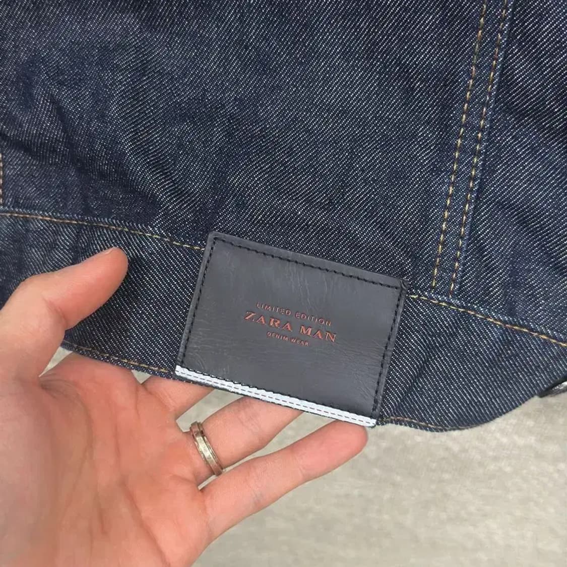 자라 ZARA 캐주얼 셀비지 데님 청자켓 85 D10117 상품이미지3