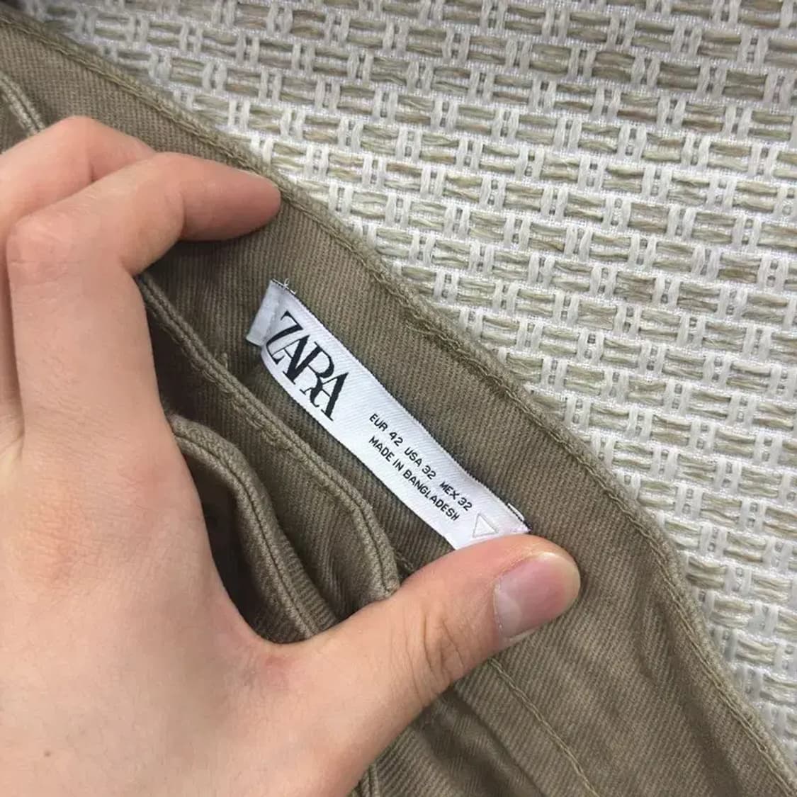 자라 ZARA 캐주얼 코튼팬츠 면바지 32인치 D10138 상품이미지3
