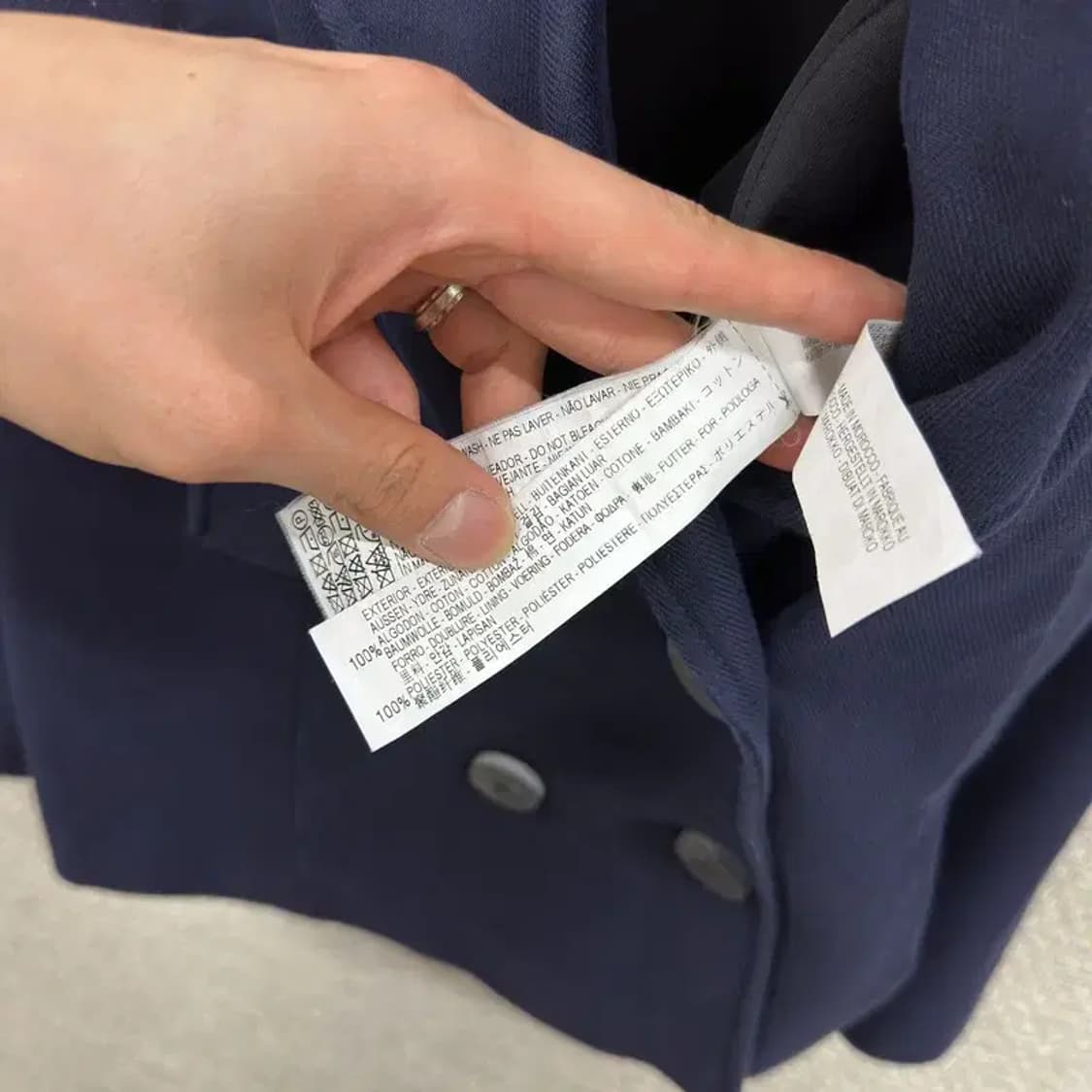 자라 ZARA 버튼 캐주얼 여성 코트 85 D10188 상품이미지4