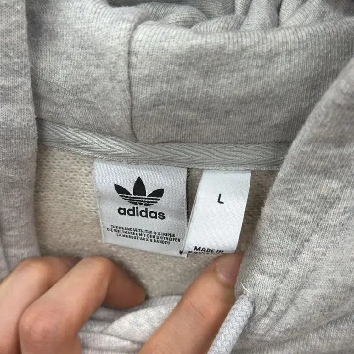 아디다스 자수로고 캐주얼 오버핏 후드티 105 D10200 상품이미지3