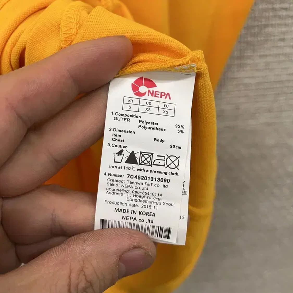 네파 아웃도어 자수로고 기능성 반팔카라티 90 D10263 상품이미지4