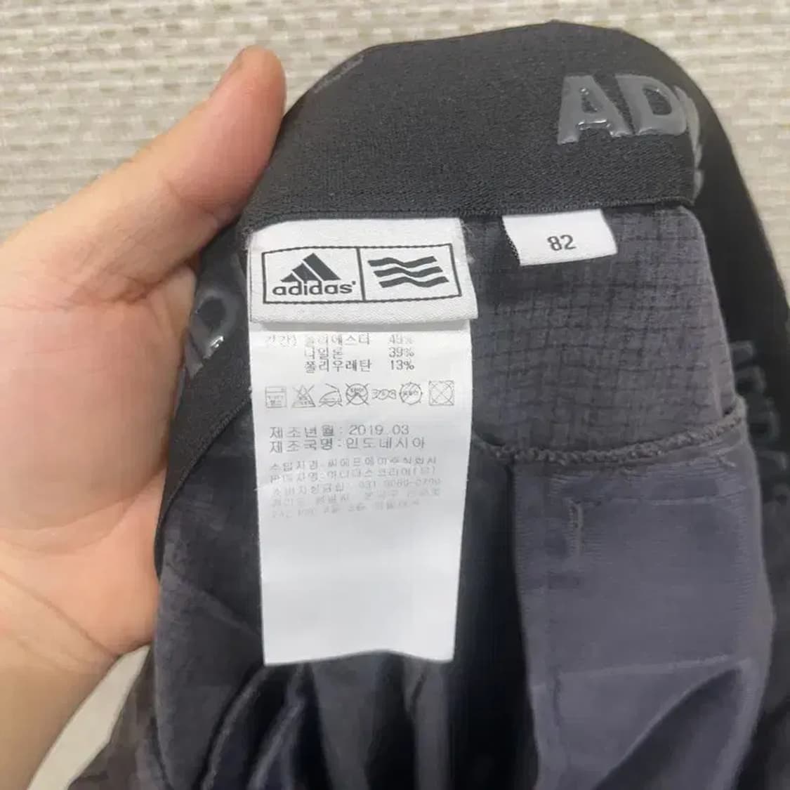 아디다스 골프 프린팅로고 골프 바지 82 D10298 상품이미지3