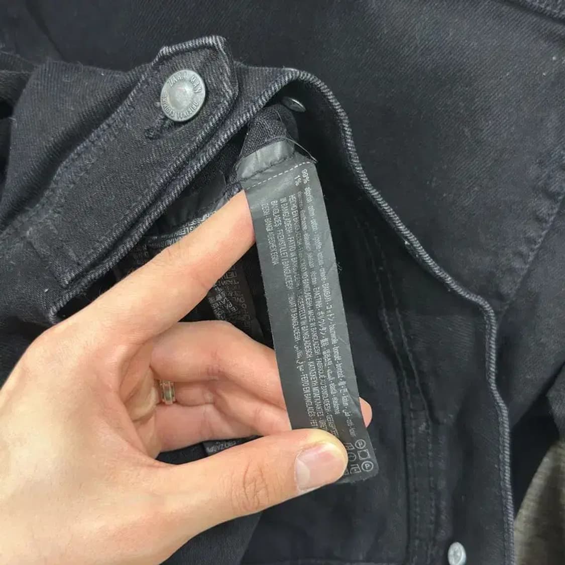 자라 ZARA 캐주얼 데님 흑청자켓 85 D10363 상품이미지4