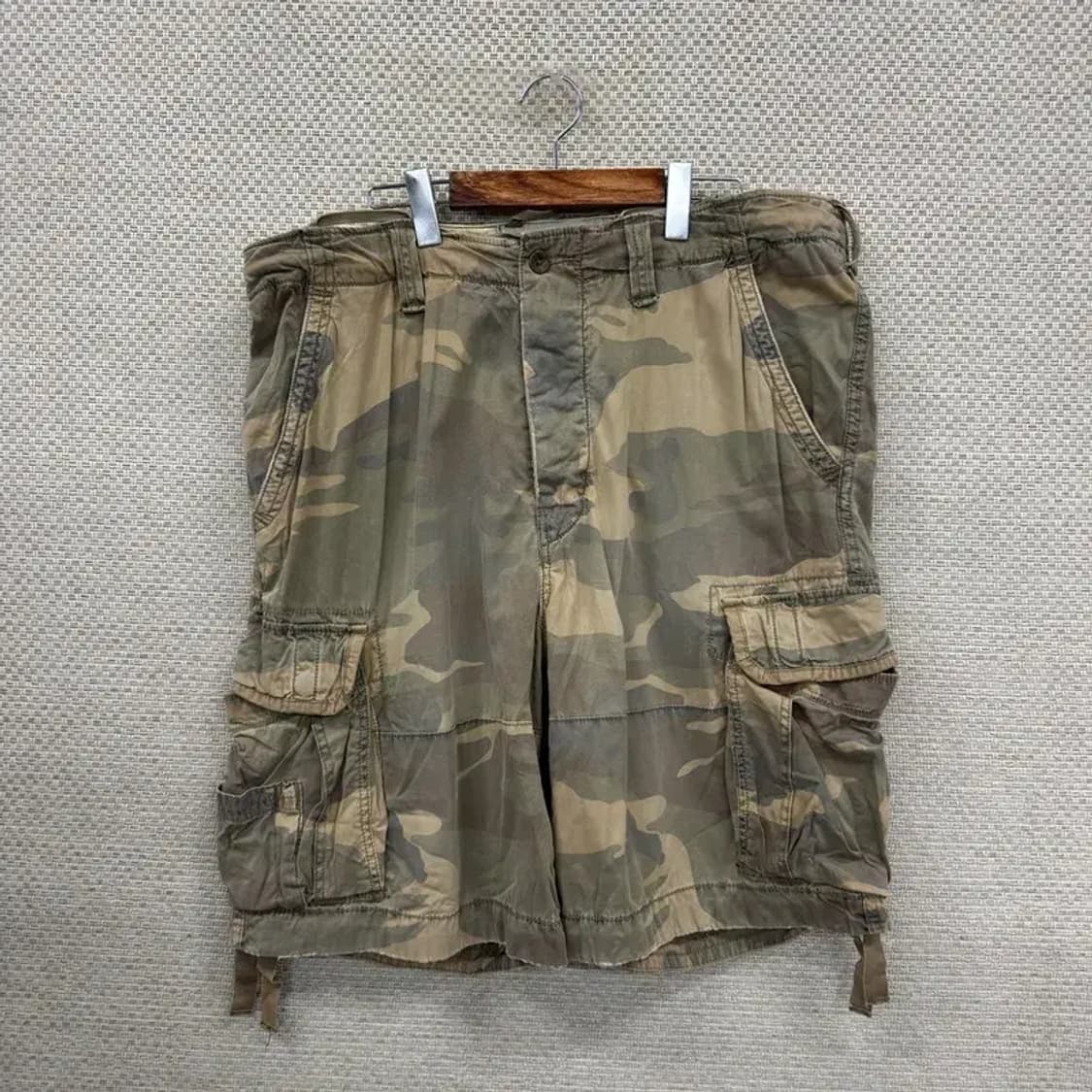 아베크롬비 빈티지 밀리터리 카모 카고 반바지 XL D10377 상품이미지1