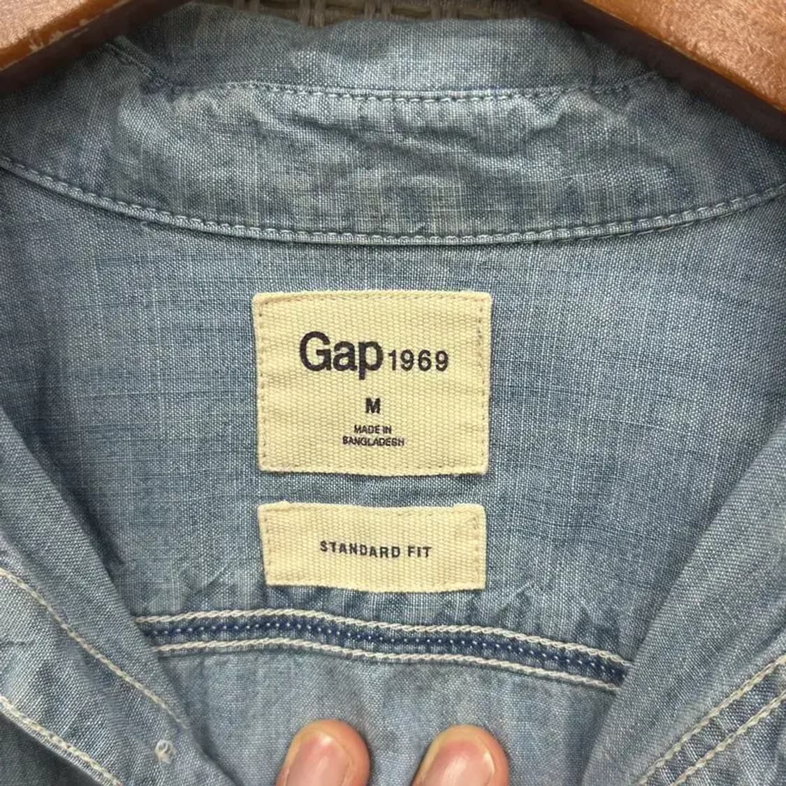갭 GAP 캐주얼 오버핏 반팔 셔츠 95 D10355 상품이미지3