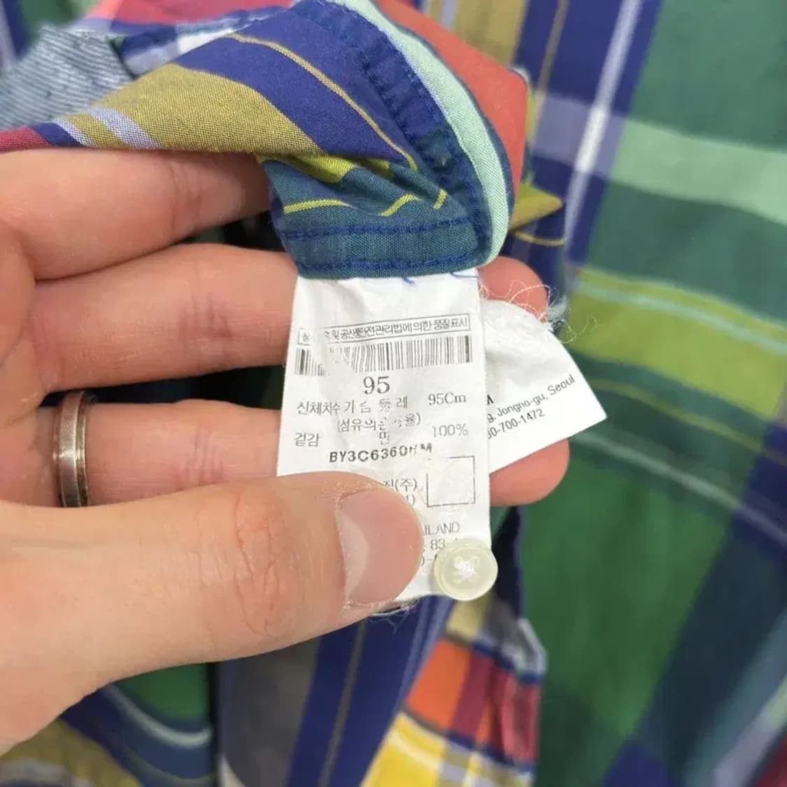 빈폴 캐주얼 빈티지 반팔 셔츠 95 D10362 상품이미지4