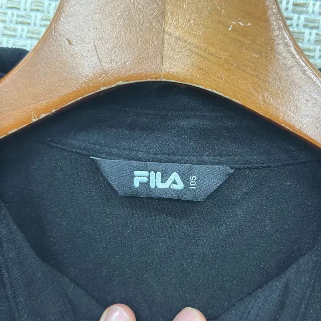 필라 FILA 블랙 캐주얼 긴팔카라티 105 D10635 상품이미지3