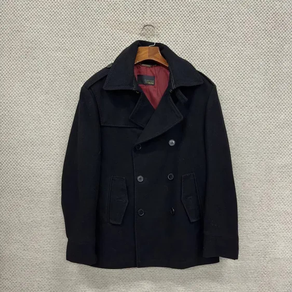 자라 ZARA 버튼 모직 하프 코트 95 D10709 상품이미지1