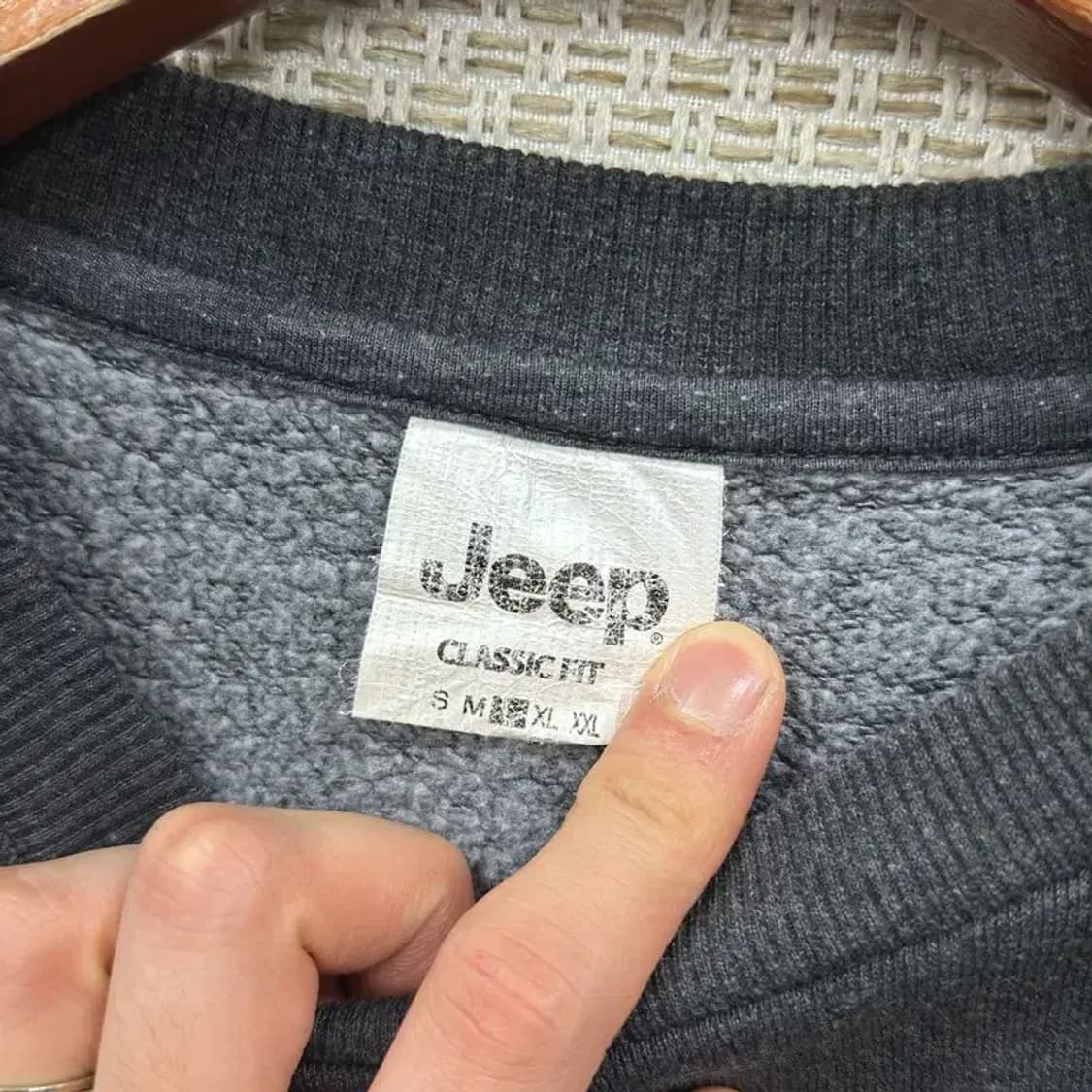 지프 JEEP 캐주얼 자수로고 약기모 스웻셔츠 맨투맨 100 D10724 상품이미지3