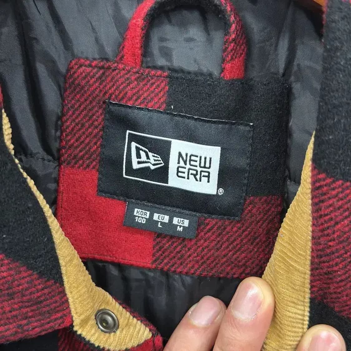 뉴에라 캐주얼 체크 누빔 자켓 100 D10805 상품이미지3