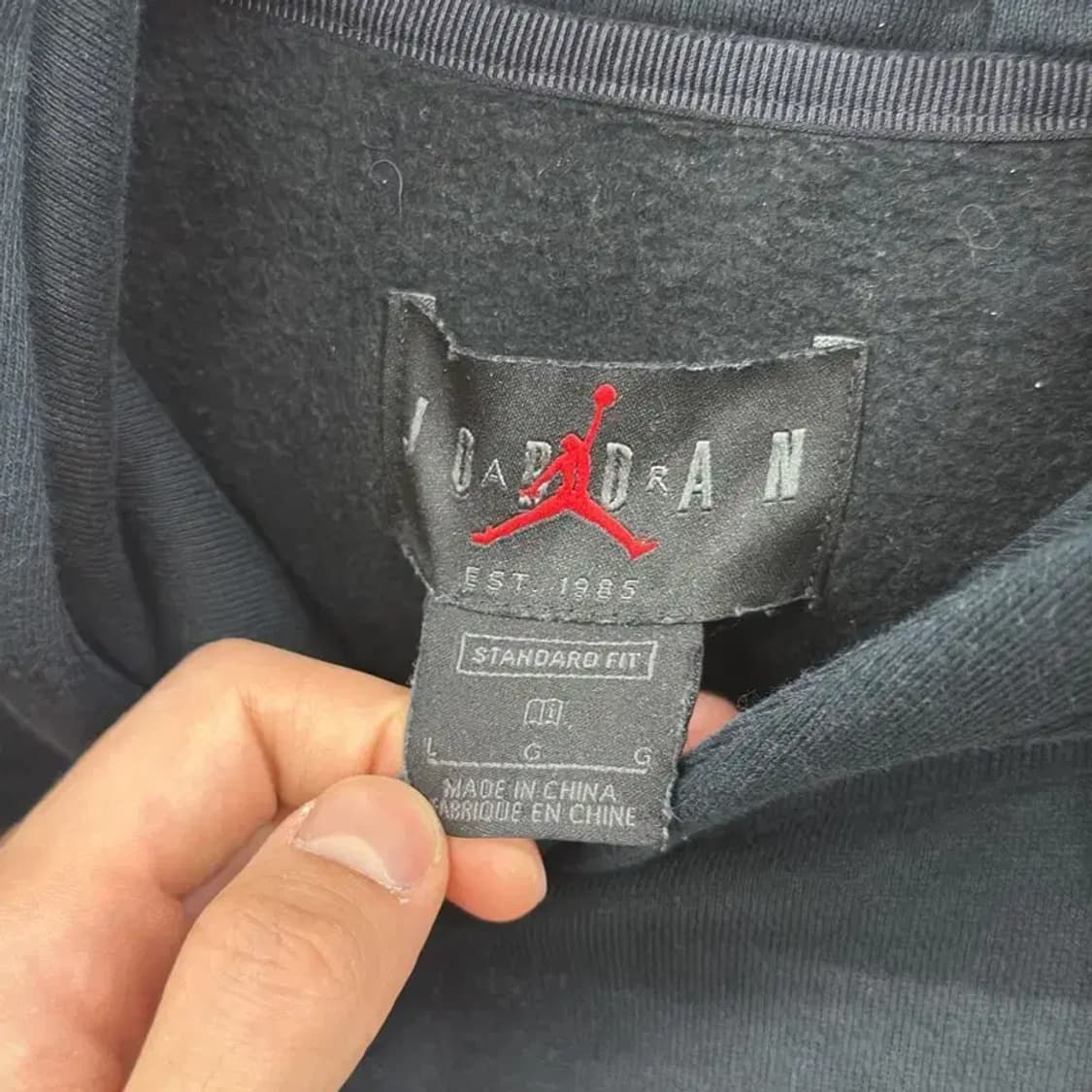 나이키 조던 빅로고 자수 약기모 후드티 100 D10869 상품이미지3