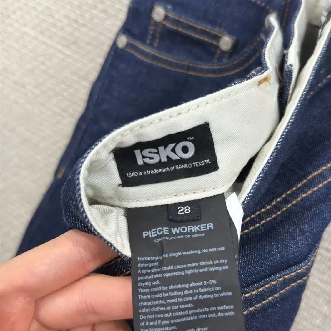 피스워커 ISKO 캐주얼 데님팬츠 청바지 28인치 D10902 상품이미지5