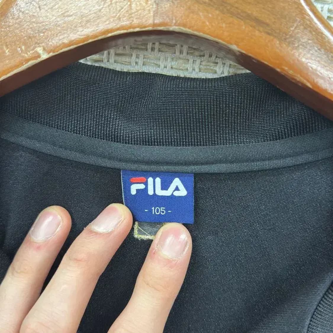 필라 FILA 자수 캐주얼 운동 져지 집업 105 D10875 상품이미지3
