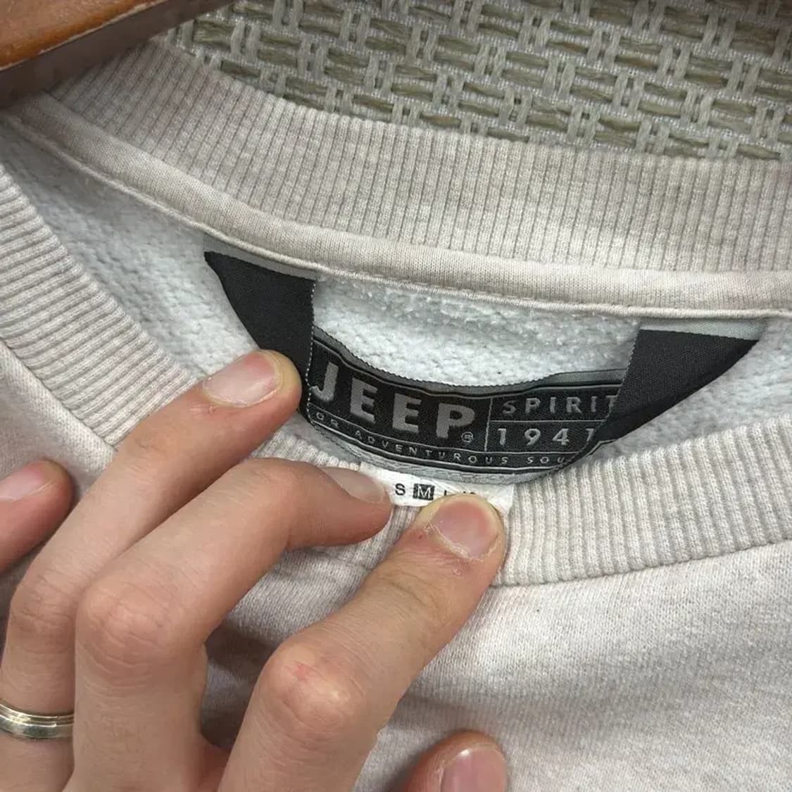 지프 JEEP 멜란지 약기모 프린팅 맨투맨 95 D10891 상품이미지3
