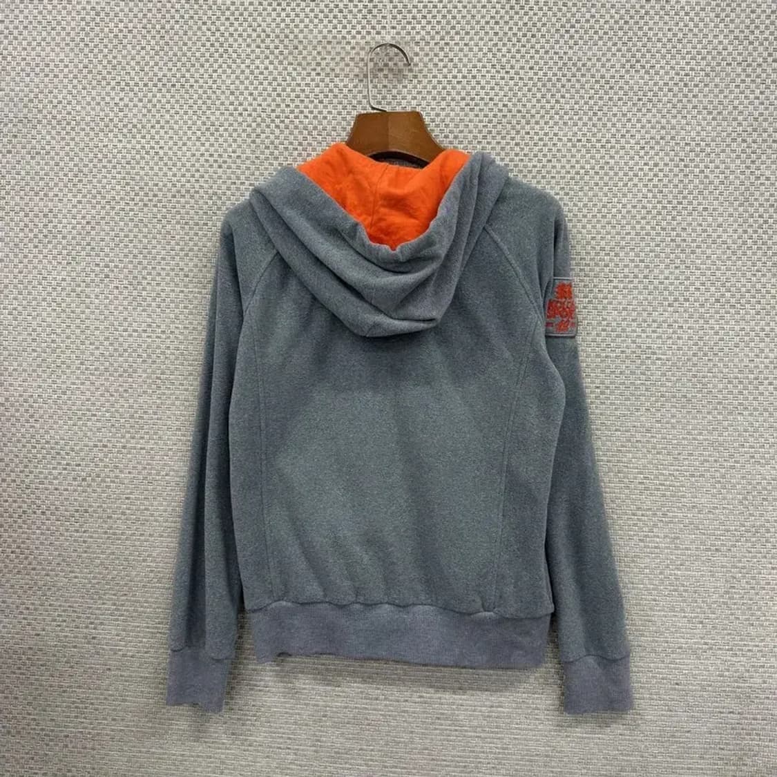 코오롱스포츠 아웃도어 자수로고 약기모 져지 후드집업 90 D11037 상품이미지2