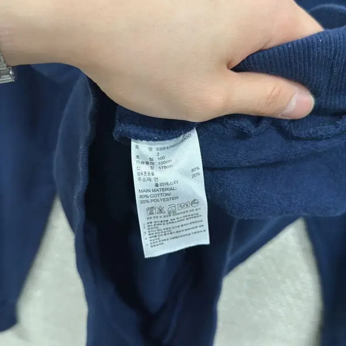 아디다스 캐주얼 프린팅로고 후드티 100 D11057 상품이미지4