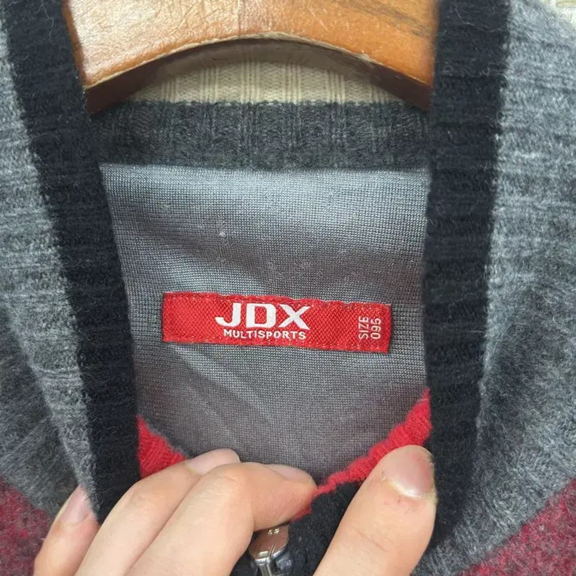 JDX 골프 방풍 니트 집업 가디건 95 D11112 상품이미지3