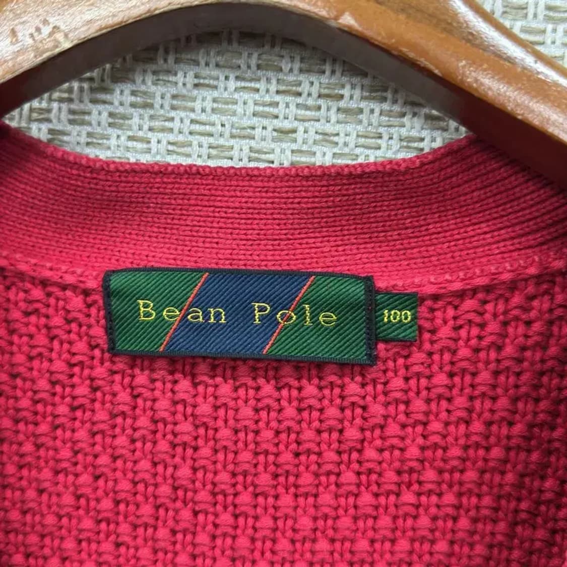 빈폴 아가일 캐주얼 니트 가디건 100 D11288 상품이미지3