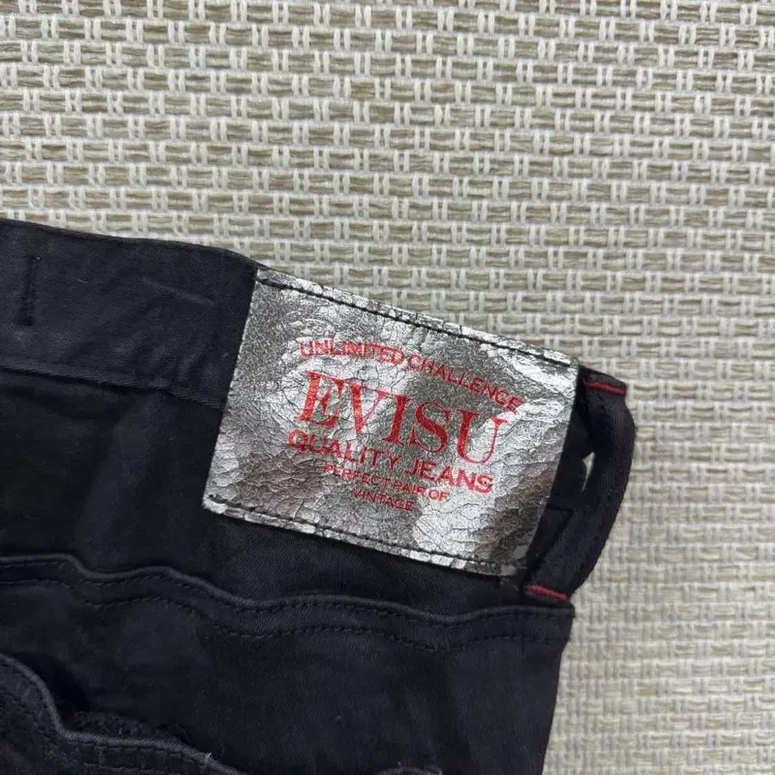 에비수 캐주얼 흑청바지 슬림핏 블랙진 32인치 D11301 상품이미지3