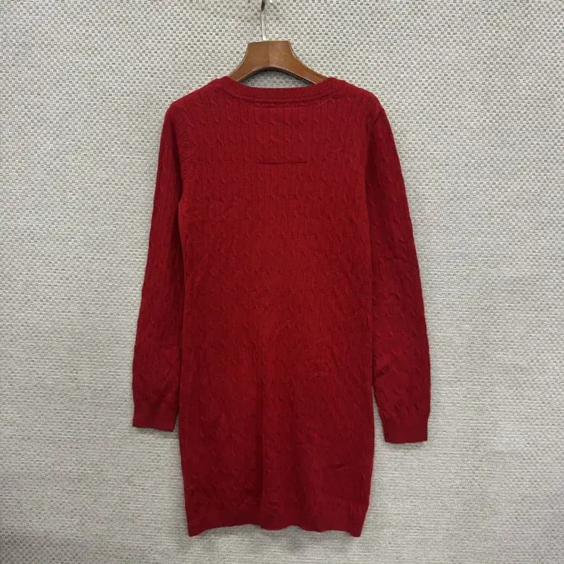 티니위니 곰돌이 꽈배기 울 니트 롱 가디건 90 D11370 상품이미지2