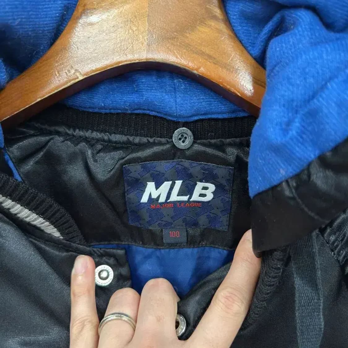 MLB 블랙 콜로라도 로키스 야구잠바 바시티자켓 100 D11360 상품이미지3