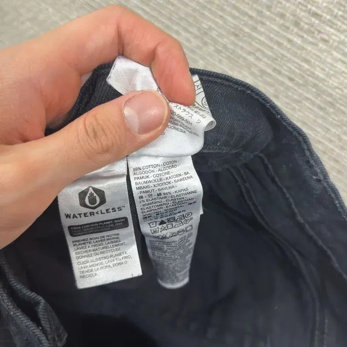 리바이스 511 블랙진 흑청바지 32인치 D11382 상품이미지4