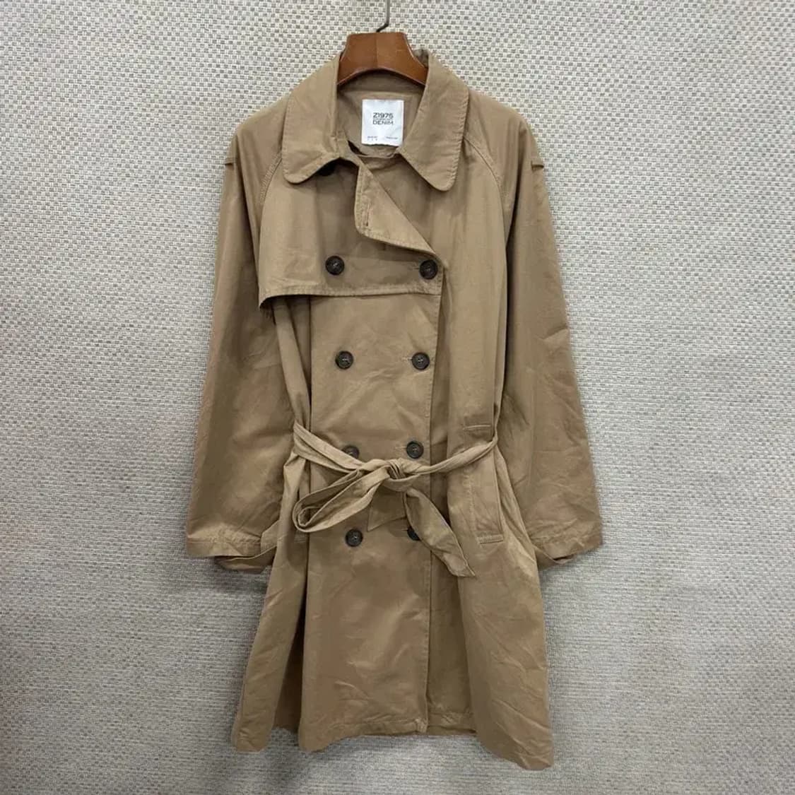 자라 ZARA 베이지 여자 롱 트렌치 코트 더블코트 85 D11431 상품이미지1