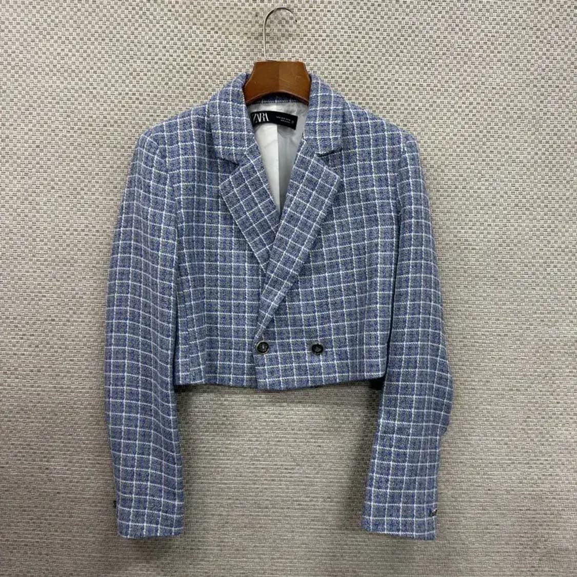 자라 ZARA 크롭 트위드 자켓 90 D11459 상품이미지1