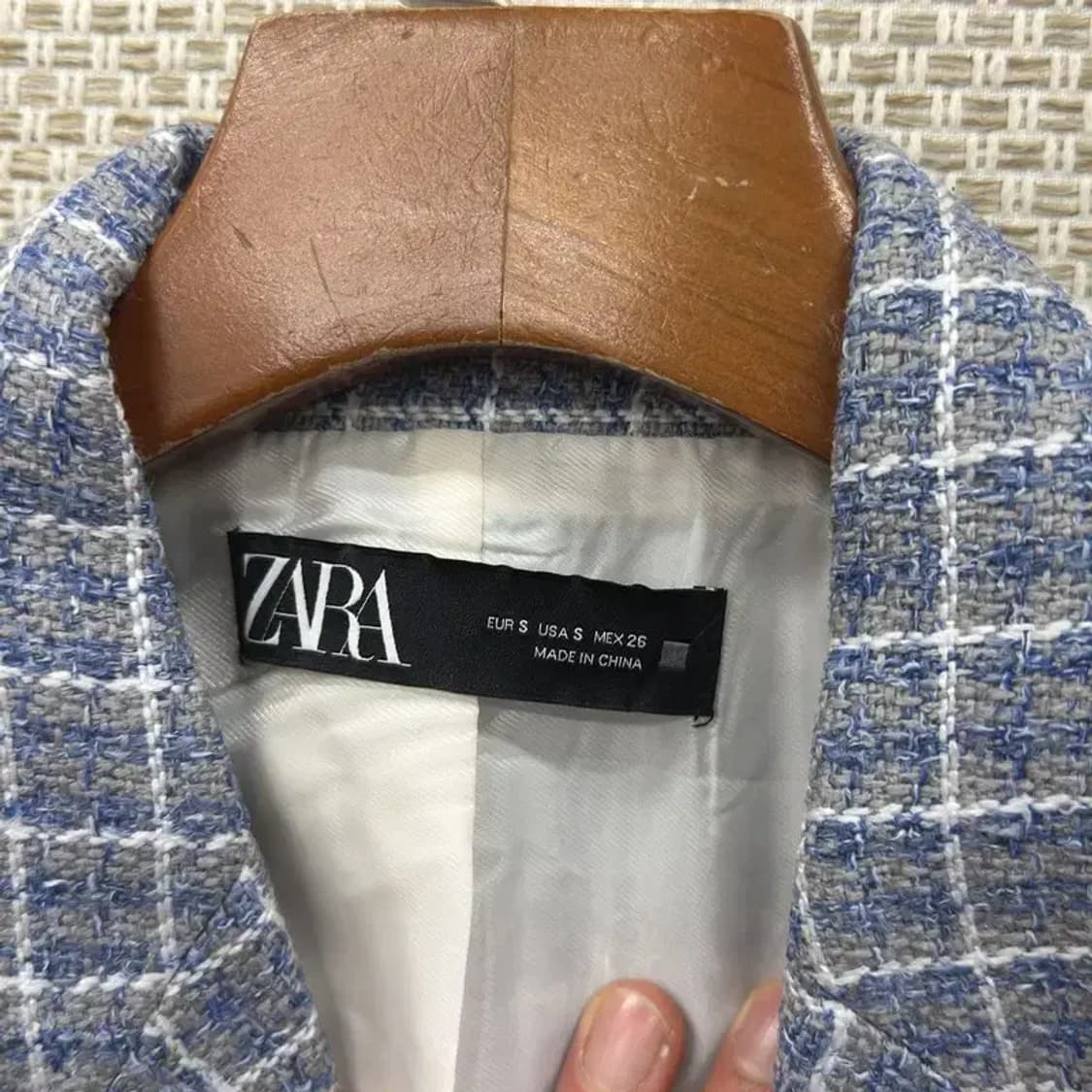 자라 ZARA 크롭 트위드 자켓 90 D11459 상품이미지3