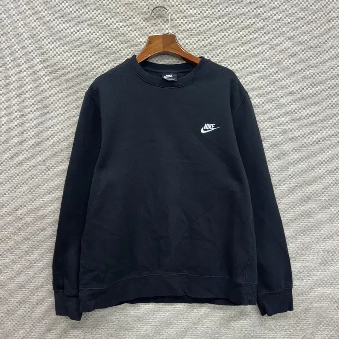 나이키 블랙 캐주얼 약기모 맨투맨 100 D11438 상품이미지1