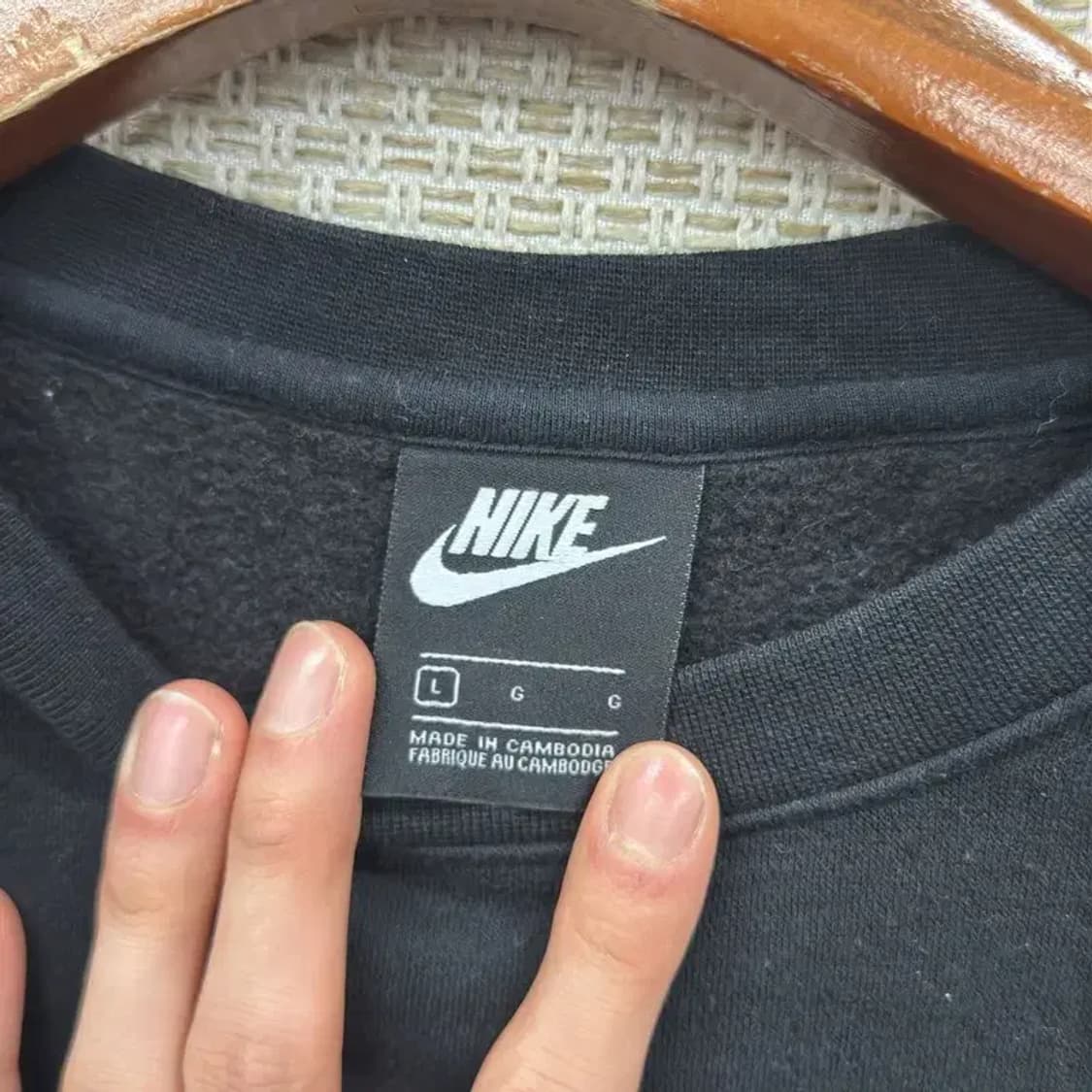 나이키 블랙 캐주얼 약기모 맨투맨 100 D11438 상품이미지3