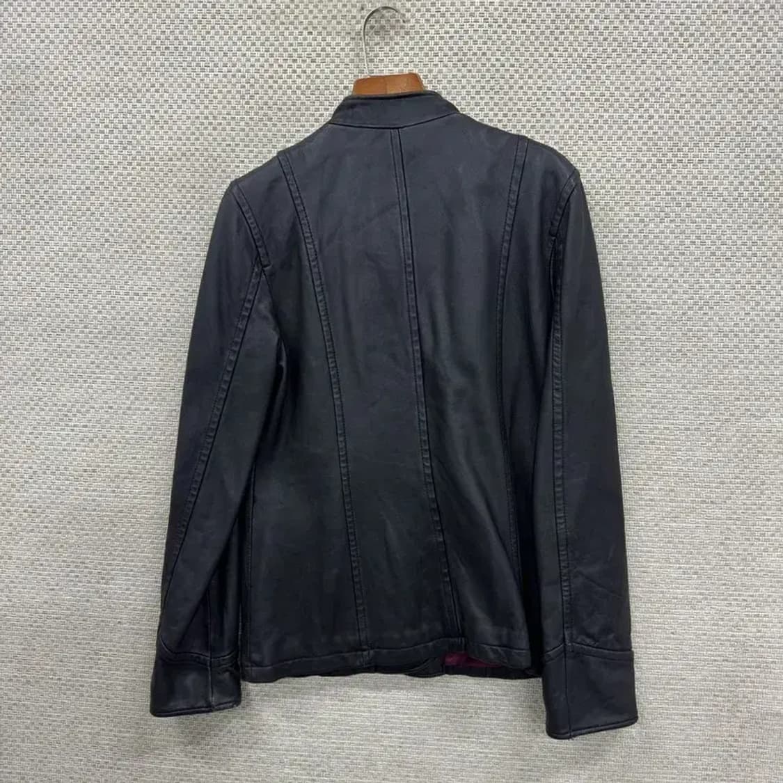 써스데이아일랜드 블랙 캐주얼 여자 양가죽 자켓 90 D11526 상품이미지2