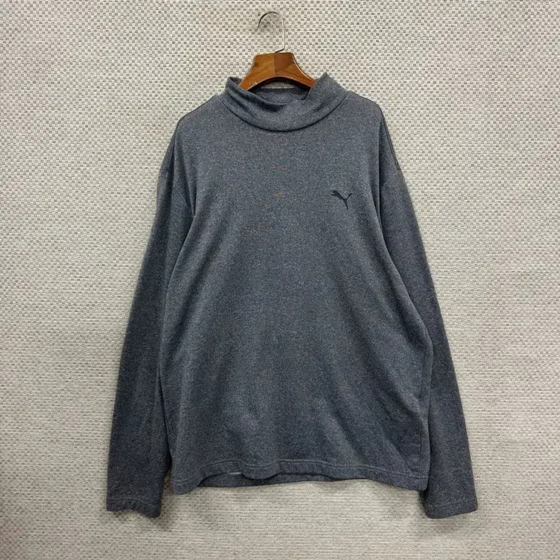 푸마 캐주얼 기능성 그레이 목폴라 긴팔티 110 D11538 상품이미지1