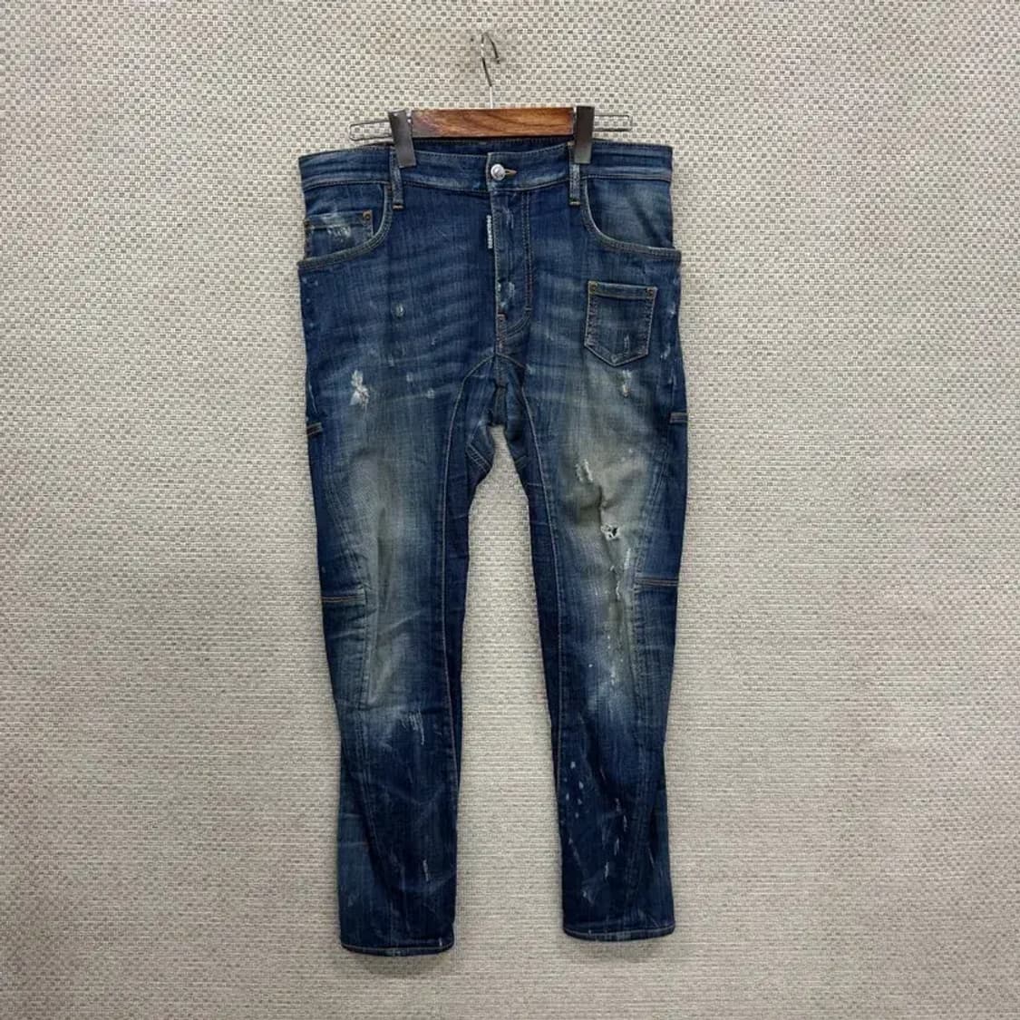 디스퀘어드2 찢청 더티 워싱 데님팬츠 청바지 32인치 D11539 상품이미지1