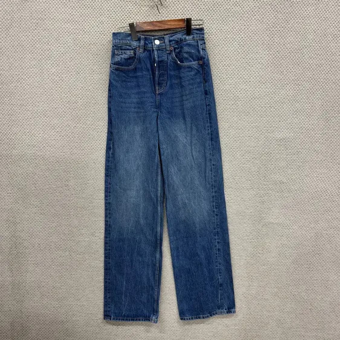자라 ZARA 여자 와이드 데님팬츠 청바지 26인치 D11542 상품이미지1